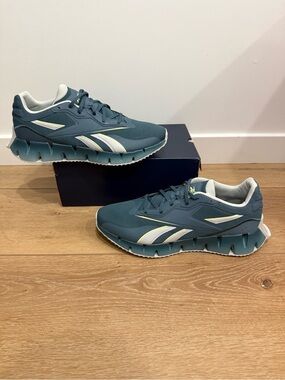 New W/O Box! Men’s Reebok Zig Dynamica Teal Green Blue Running Sneakers Size 13